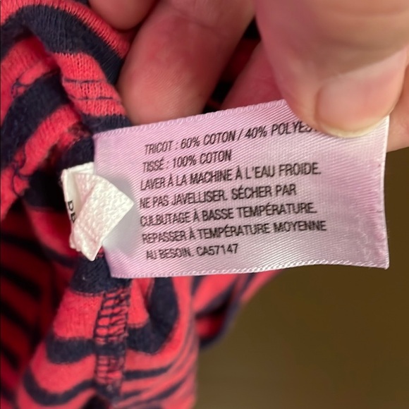 Loft Pink and Navy Striped Tank Top - Picture 4 of 5